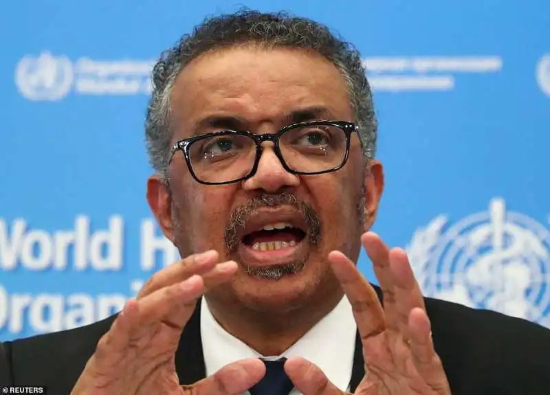 il direttore generale dell'oms tedros adhanom ghebreyesus