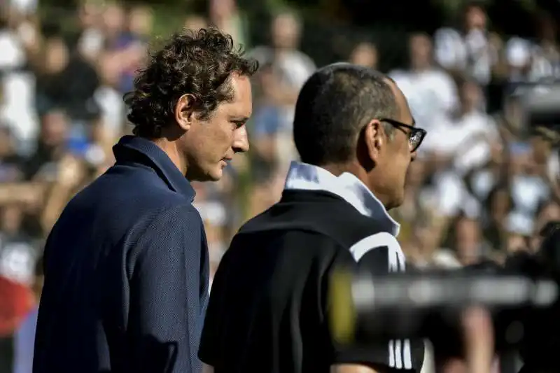 john elkann maurizio sarri   villar perosa