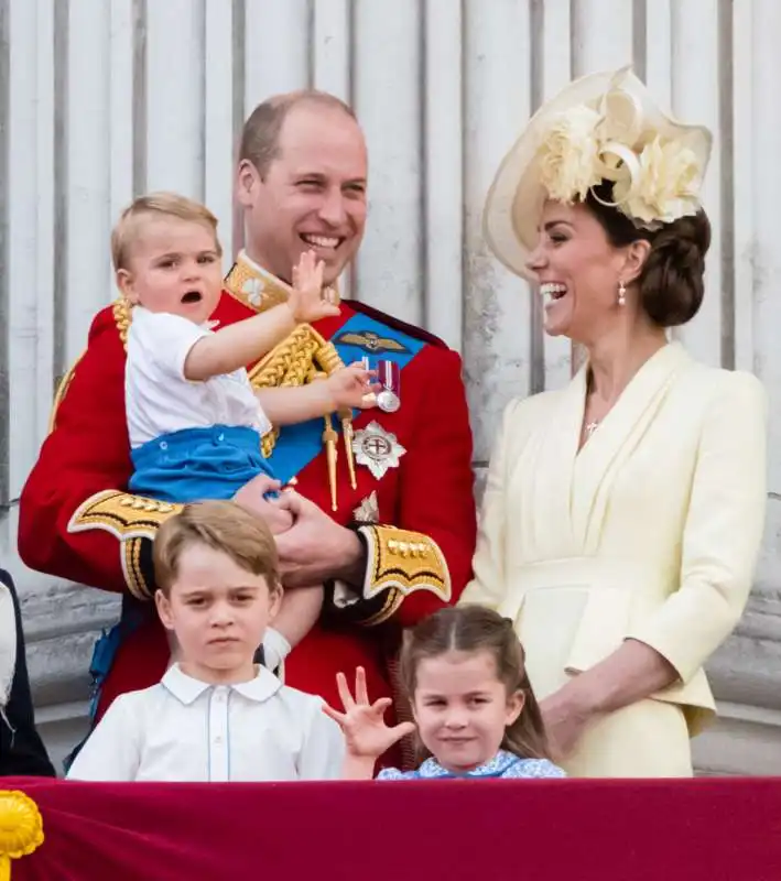 kate middleton, william e i tre figli