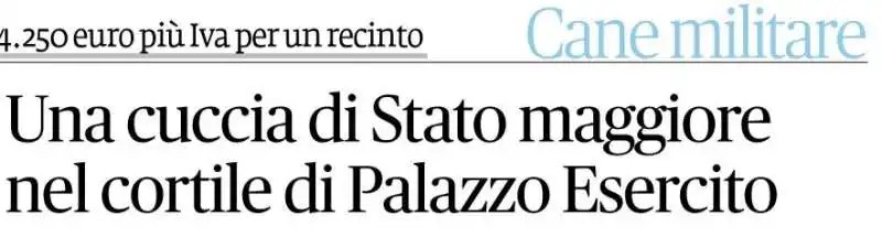 l'articolo del fatto sulla cuccia di stato maggiore di ezio vecciarelli