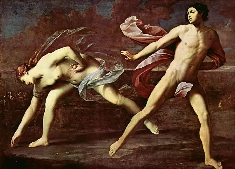 l' atalanta e ippomene di guido reni