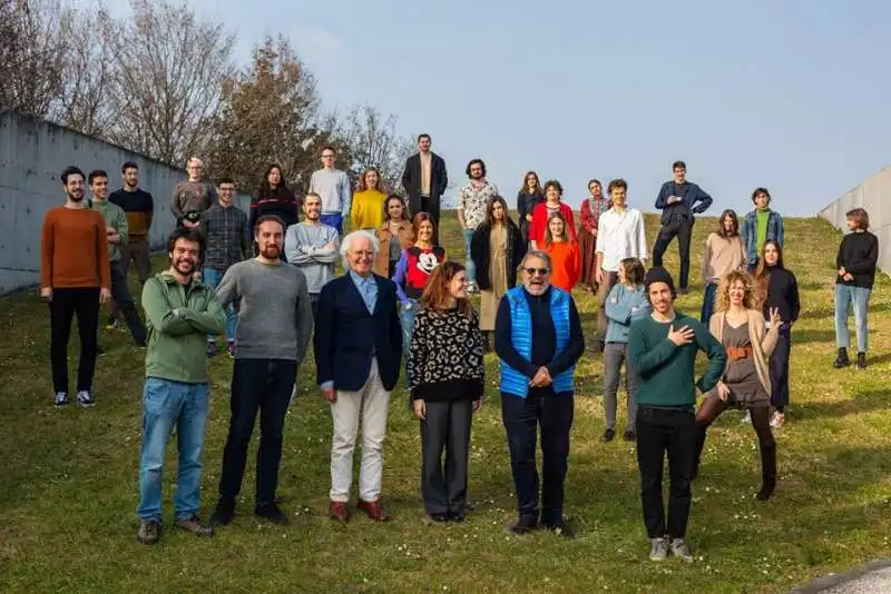 Le sardine incontrano Oliviero Toscani e Luciano Benetton a Fabrica