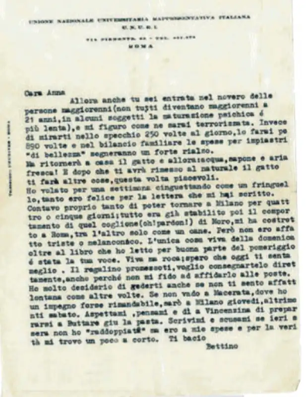 lettera di bettino craxi alla moglie anna