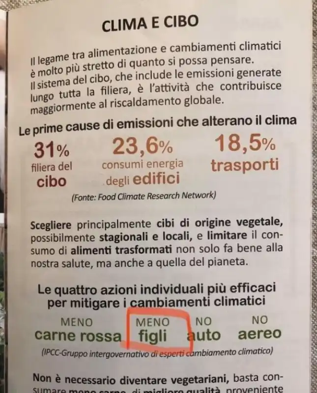 opuscolo cambiamenti climatici