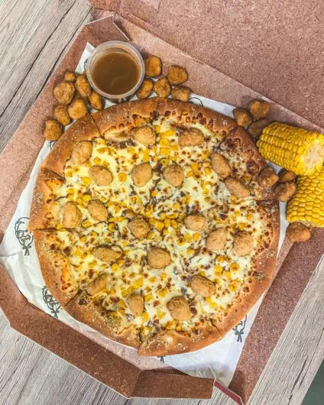 popcorn chicken pizza 1