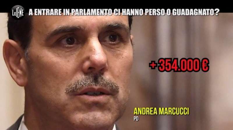 andrea marcucci redditometro dei politici le iene