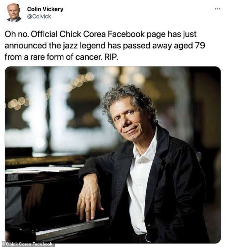 colin vickery ricorda armando chick corea