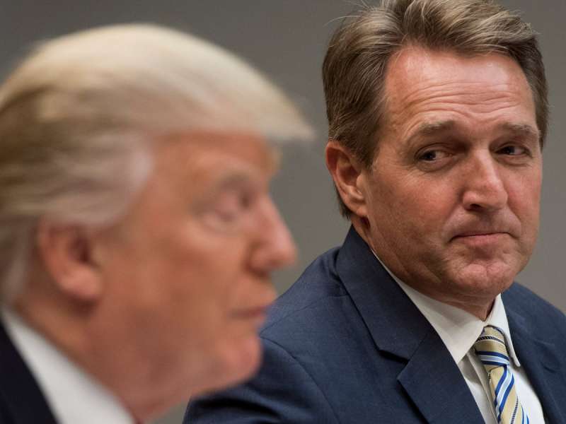 donald trump jeff flake