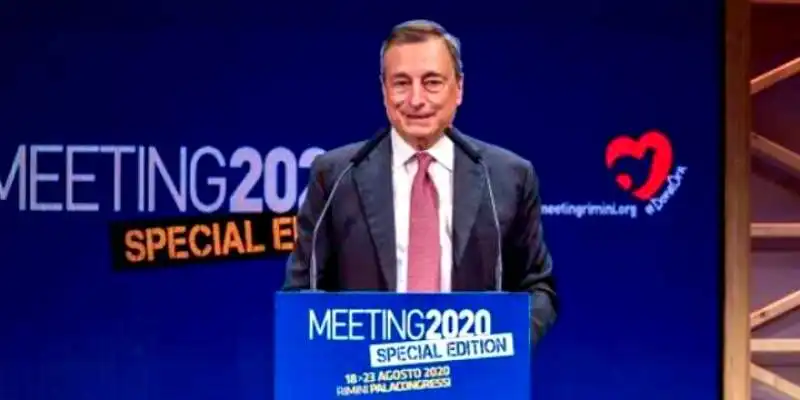 Draghi al Meeting di Comunione e liberazione 