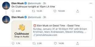 elon musk su clubhouse 3