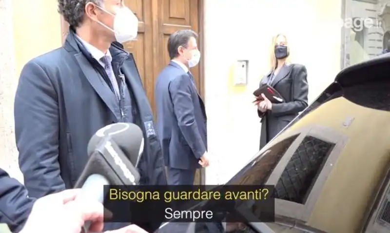 GIUSEPPE CONTE E OLIVIA PALADINO