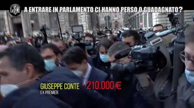 giuseppe conte   redditometro dei politici   le iene