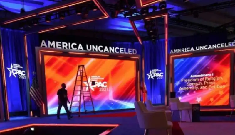 il palco della cpac 2021