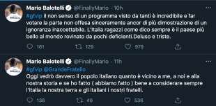 il tweet di mario balotelli contro alda d'eusanio