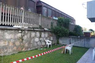 il vagone del treno merci fermo a verona