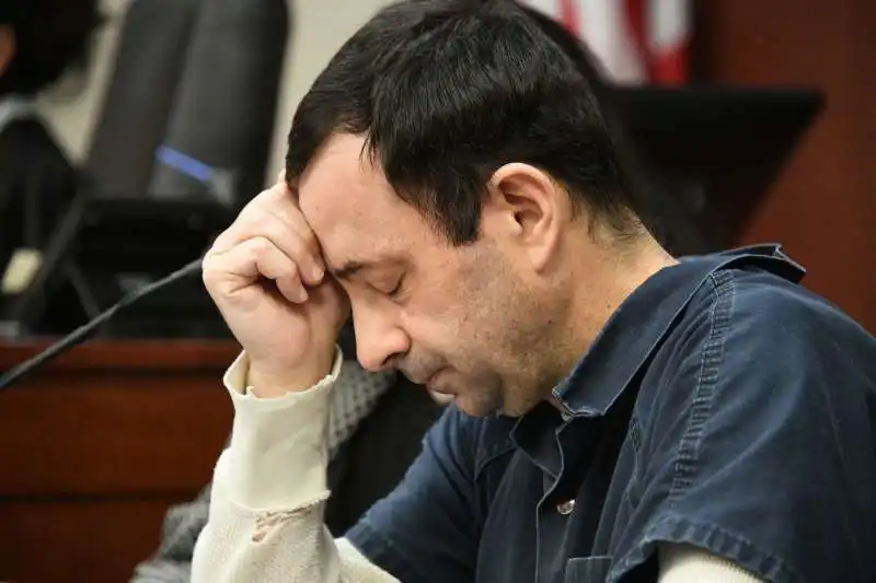 larry nassar in tribunale