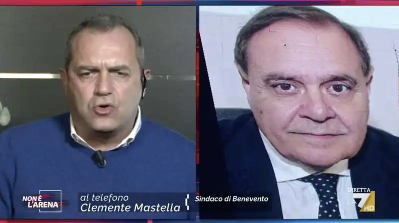 luigi de magistris vs clemente mastella a non e' l'arena 2