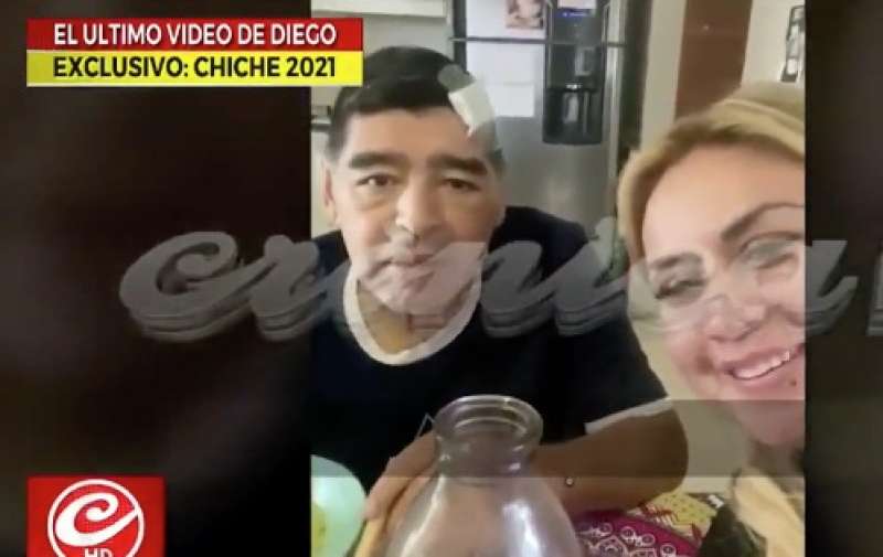 maradona con la ex