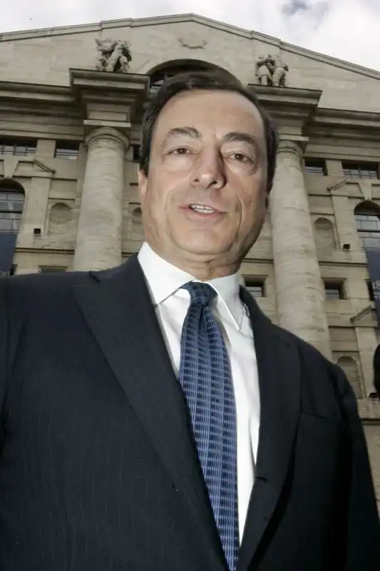 mario draghi a piazza affari