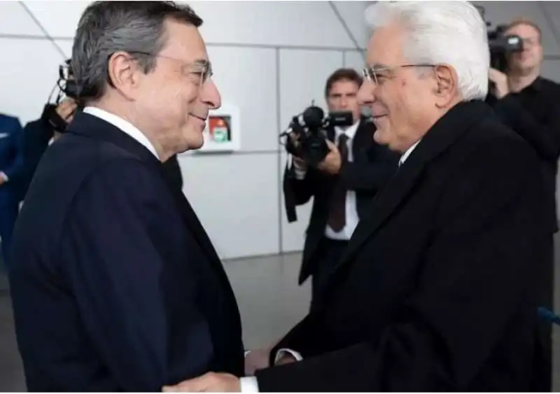 MARIO DRAGHI E SERGIO MATTARELLA