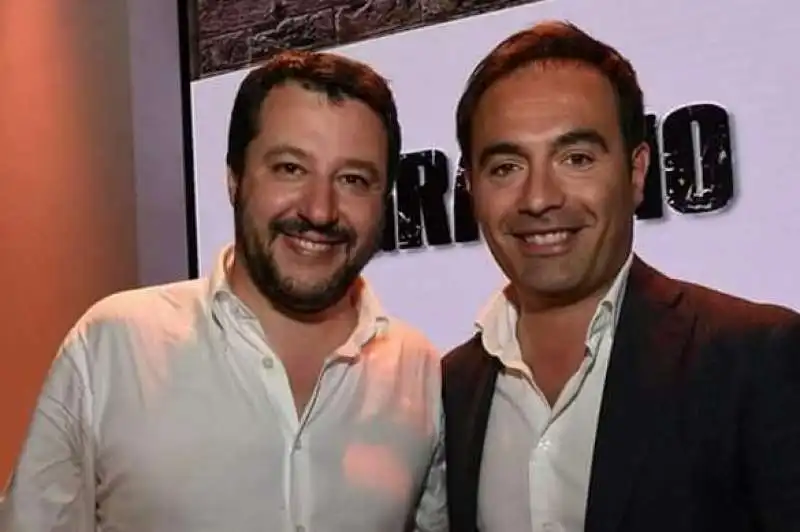 matteo salvini con rossano sasso