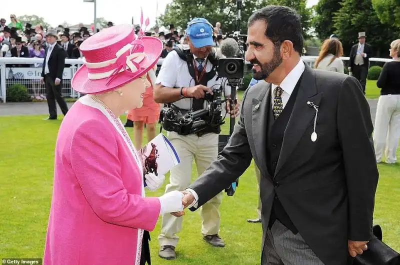 mohammed bin rashid al maktoum e la regina elisabetta