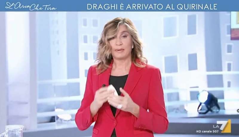 MYRTA MERLINO BUCA L'ARRIVO DI DRAGHI AL QUIRINALE E SI DISPERA