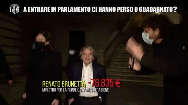 renato brunetta   redditometro dei politici   le iene