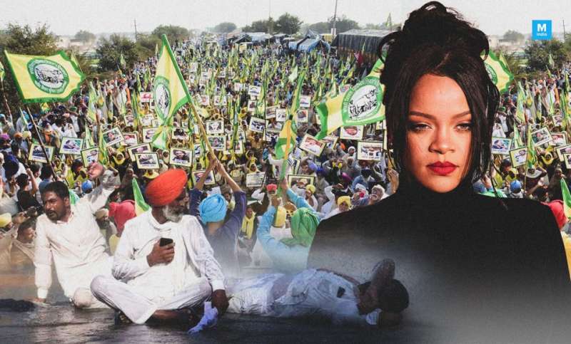 rihanna e le proteste dei contadini indiani 3