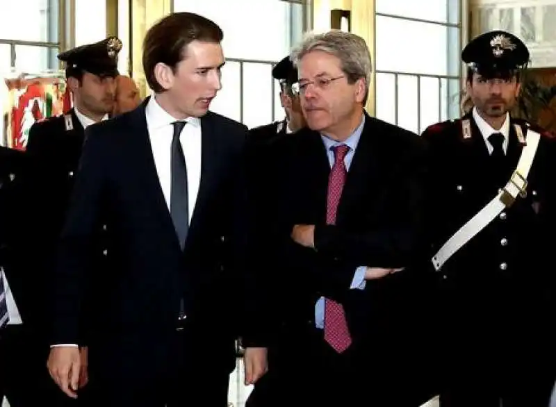 SEBASTIAN KURZ PAOLO GENTILONI