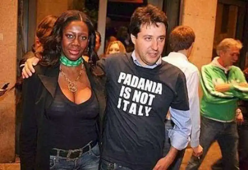 sylvie lubamba e matteo salvini