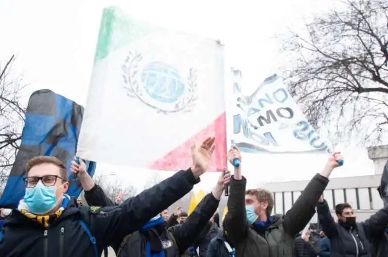 tifosi inter prima del derby