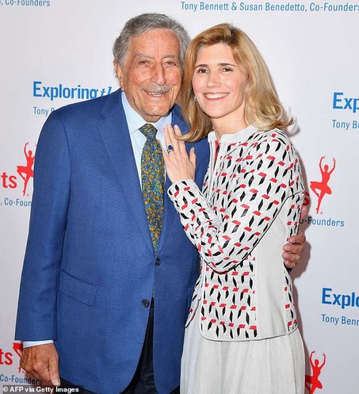 tony bennett e la moglie susan