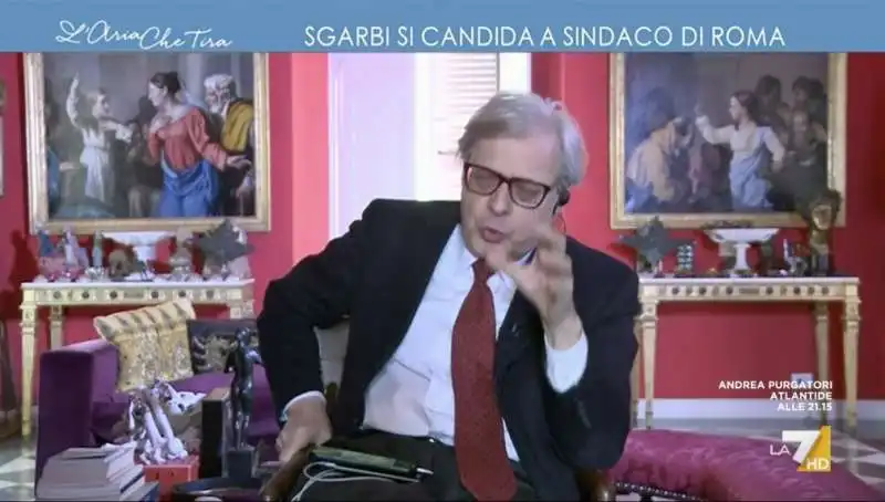 vittorio sgarbi  l'aria che tira 