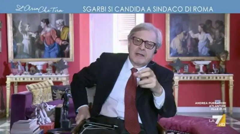 vittorio sgarbi  l'aria che tira  2