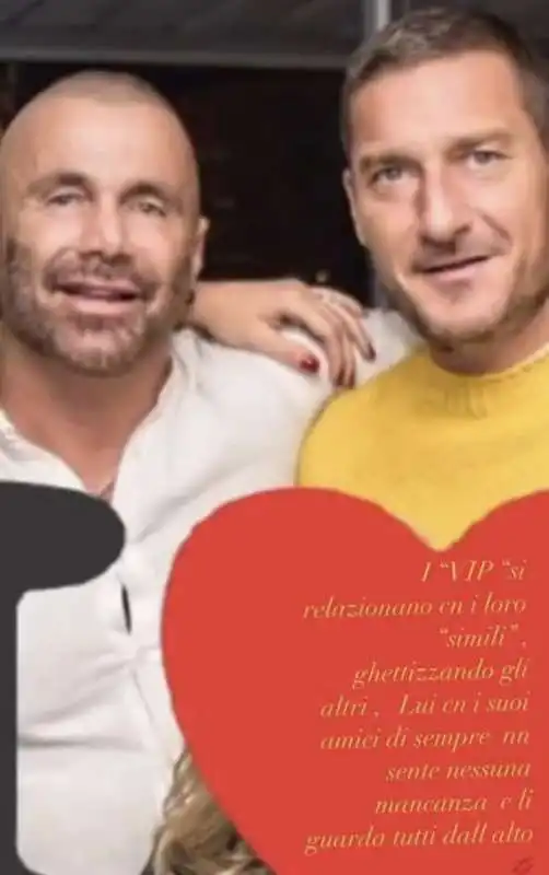 alex nuccetelli con francesco totti  