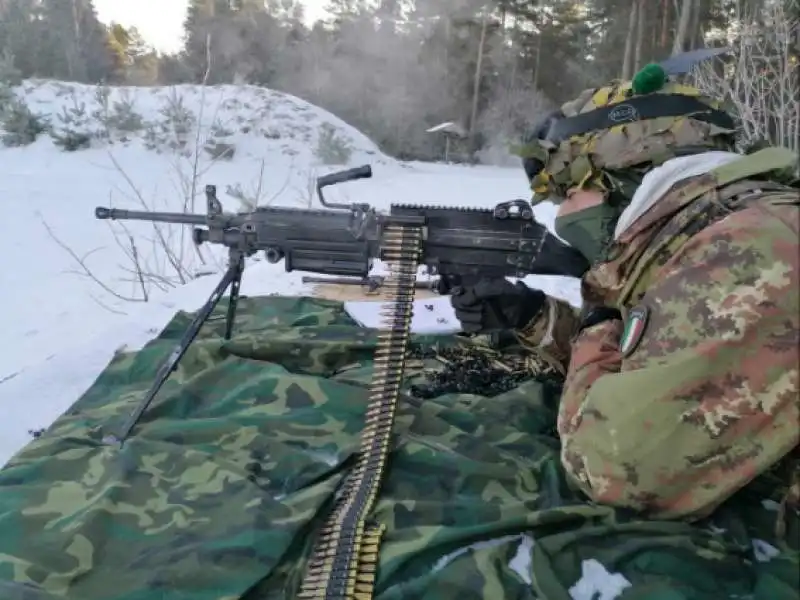 alpini in addestramento in lettonia