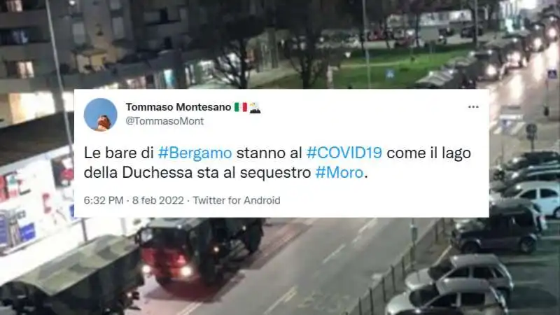 BARE BERGAMO TWEET TOMMASO MONTESANO