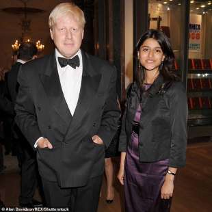 BORIS JOHNSON E MUNIRA MIRZA