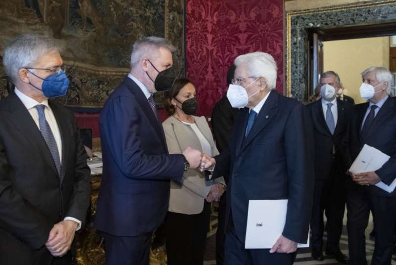 daniele franco lorenzo guerini luciana lamorgese sergio mattarella