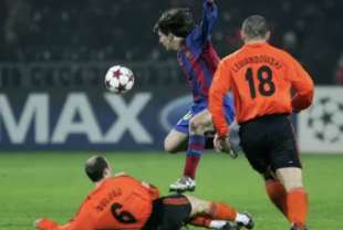 debutto messi champions league