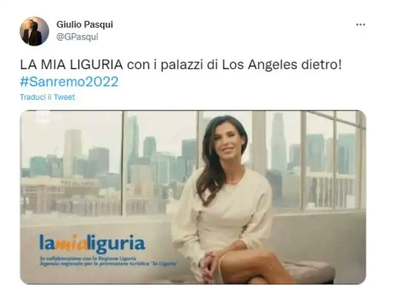 elisabetta canalis e lo spot della liguria