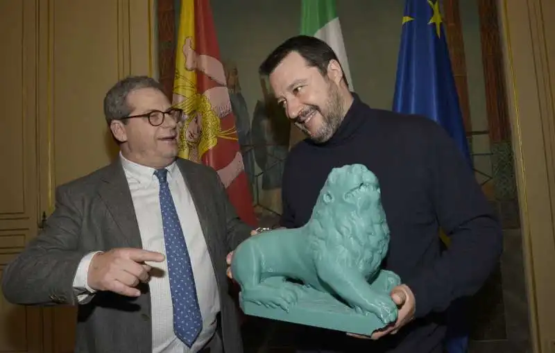 GIANFRANCO MICCICHE MATTEO SALVINI