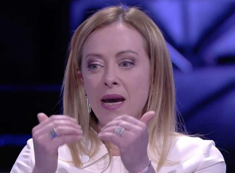 giorgia meloni non e' l'arena 7