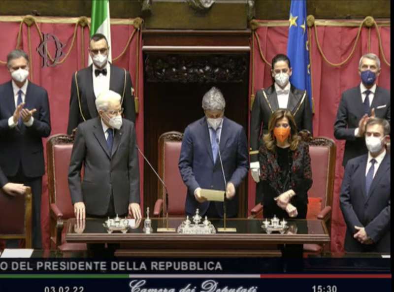 giuramento mattarella bis 1