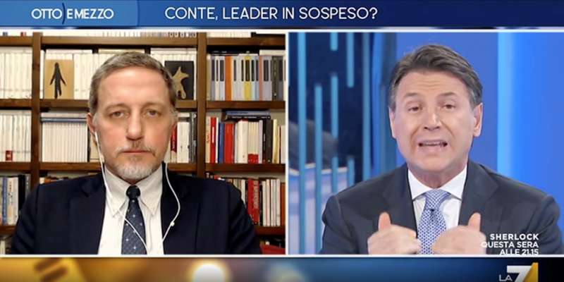 giuseppe conte e massimo giannini 1