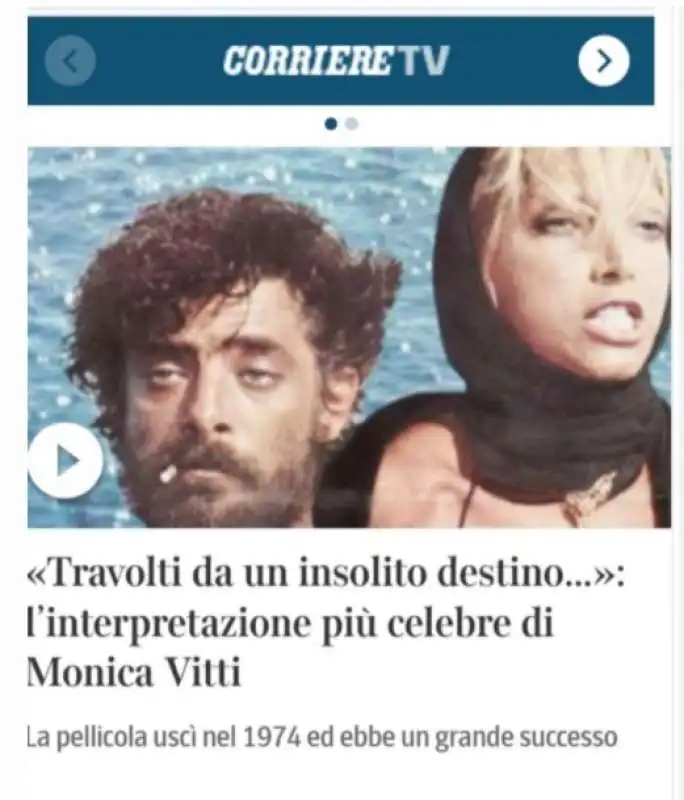 il corriere confonde monica vitti con mariangela melato