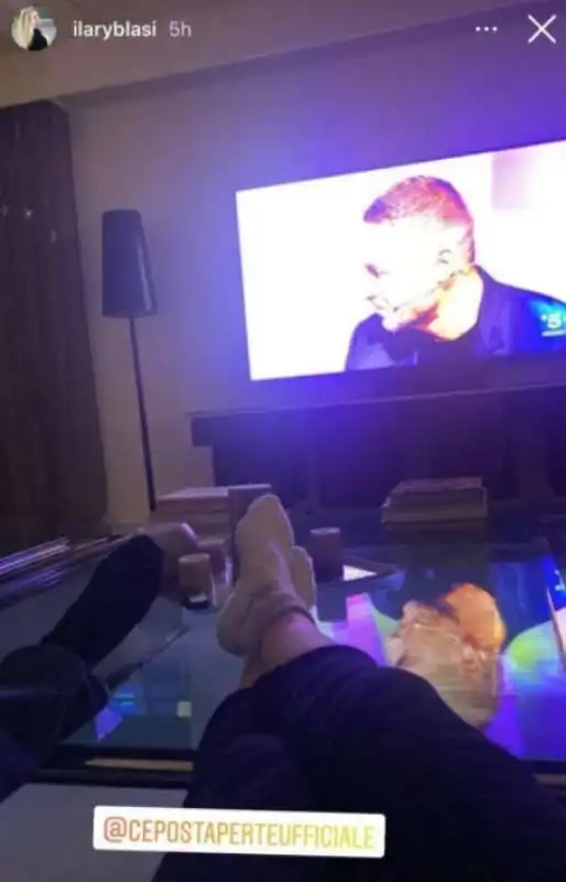 ilary blasi guarda totti a c'e' posta per te