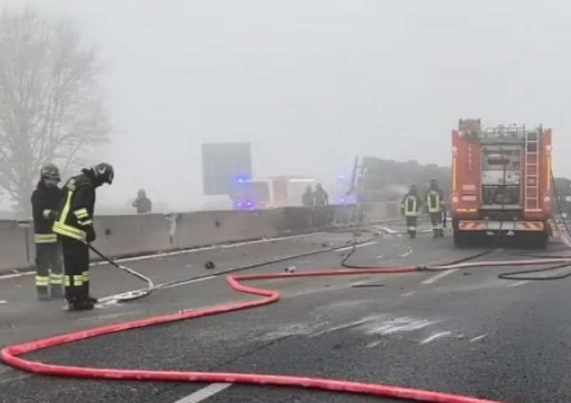 incidente sulla a1 a lodi 1