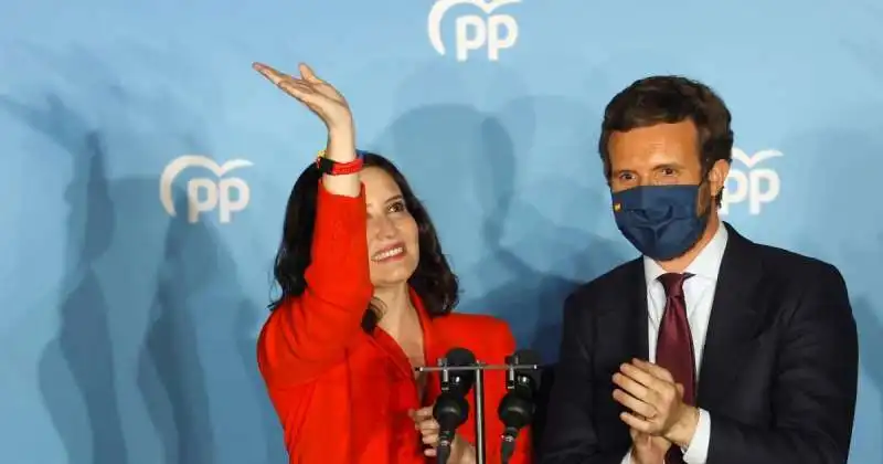 isabel diaz ayuso e pablo casado